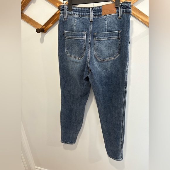 NWOT- JUDY BLUE CUFFED DENIM JOGGERS - Size 25 - Picture 8 of 11